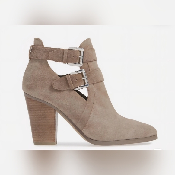 *NWOT* MICHAEL KORS | Walden Suede Booties | Light Mushroom | Size 6 - Picture 1 of 13